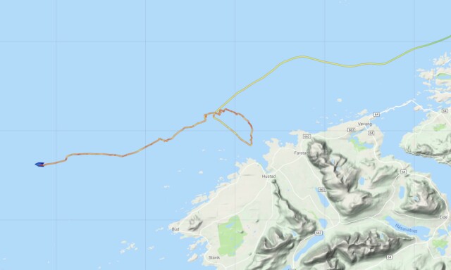 Bare 100 meter fra å gå på grunn: - De var heldige